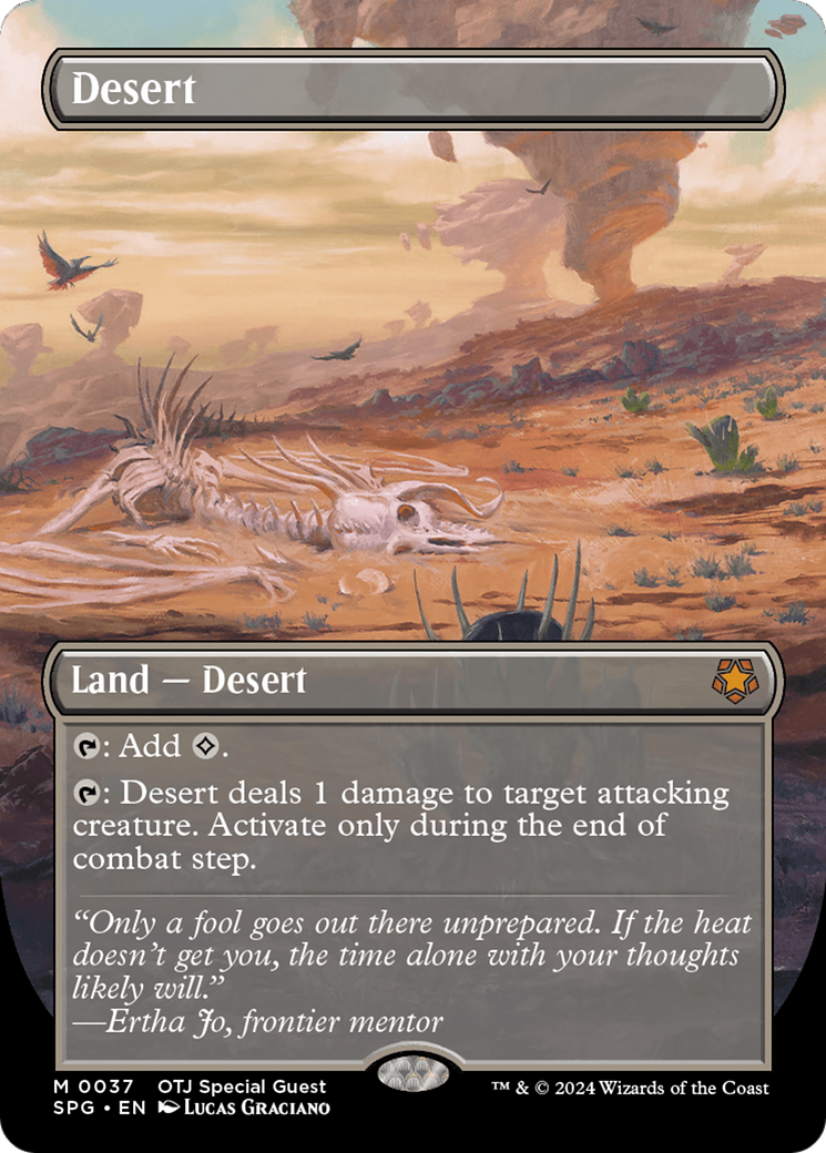 Desert (Borderless) [Outlaws of Thunder Junction Special Guests] | Card Merchant Takapuna