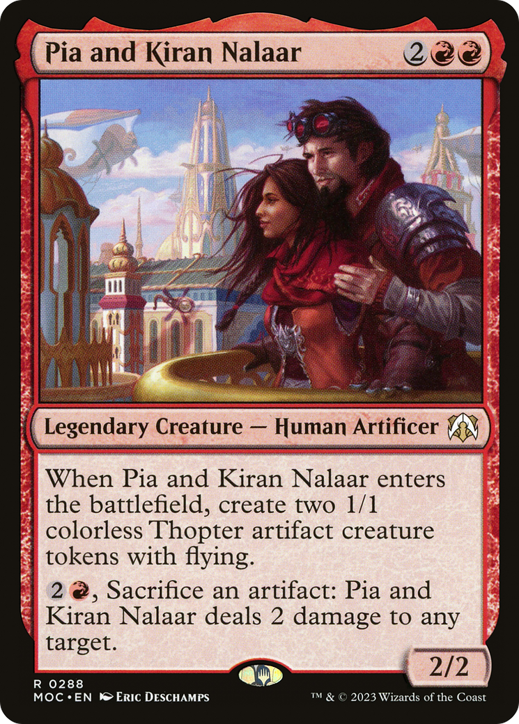 Pia and Kiran Nalaar [March of the Machine Commander] | Card Merchant Takapuna