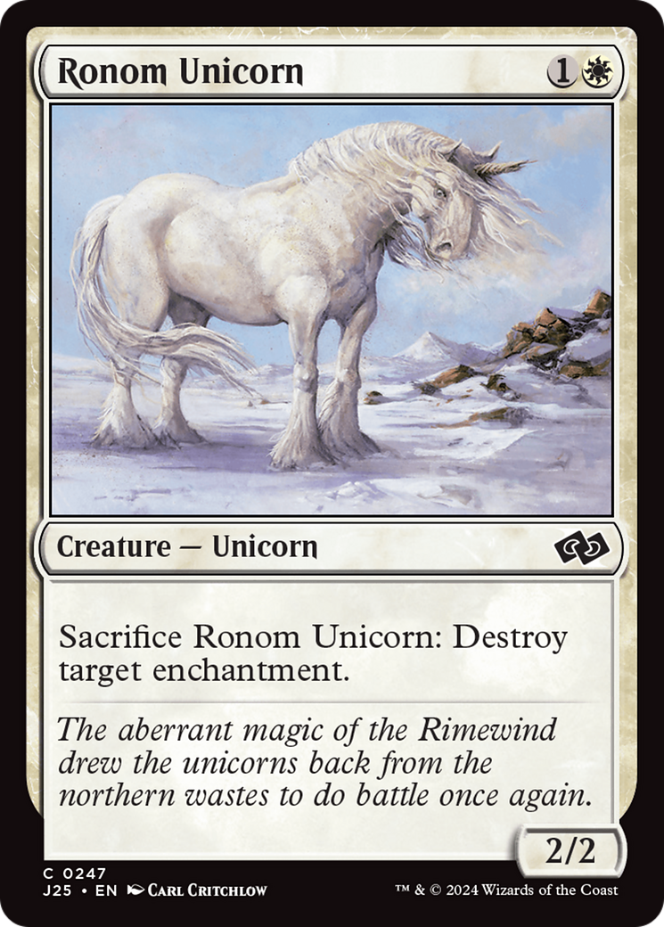 Ronom Unicorn [Foundations Jumpstart] | Card Merchant Takapuna