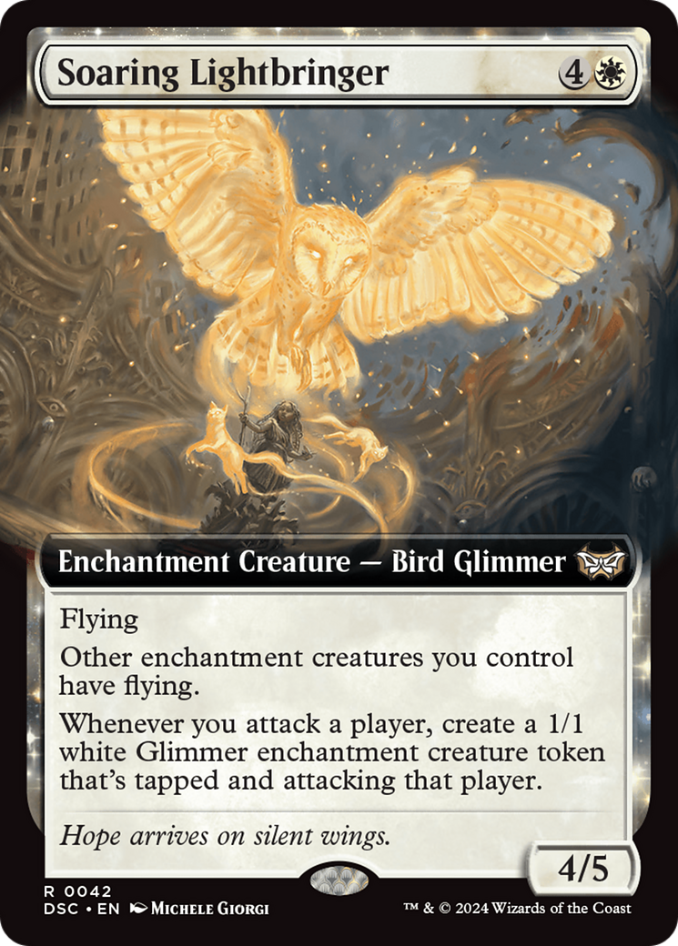 Soaring Lightbringer (Extended Art) [Duskmourn: House of Horror Commander] | Card Merchant Takapuna