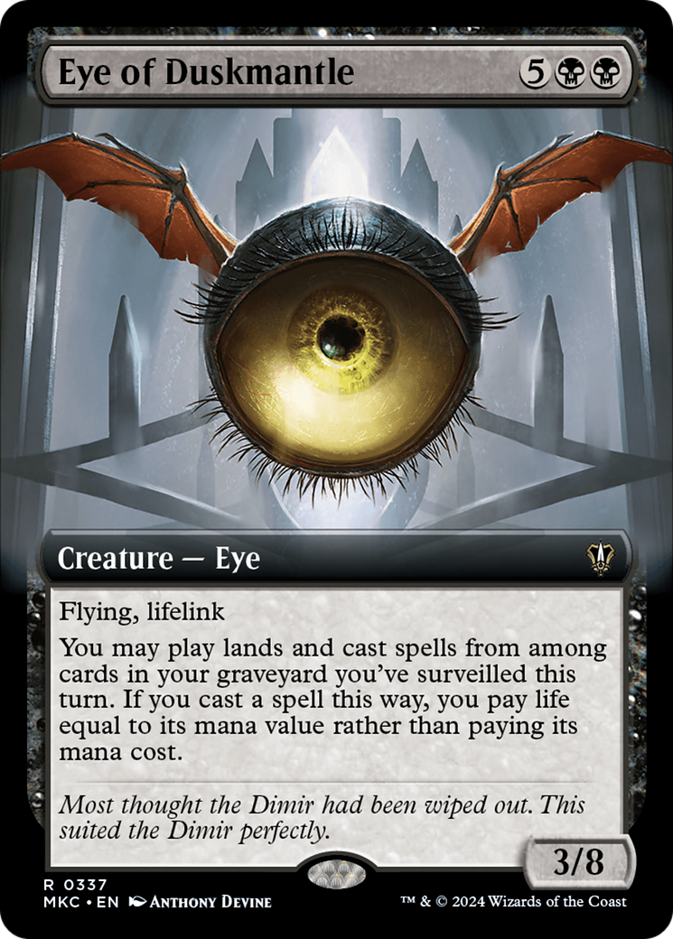 Eye of Duskmantle (Extended Art) [Murders at Karlov Manor Commander] | Card Merchant Takapuna