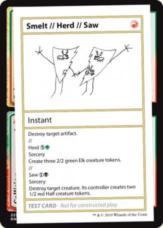 Smelt // Herd // Saw (2021 Edition) [Mystery Booster Playtest Cards] | Card Merchant Takapuna