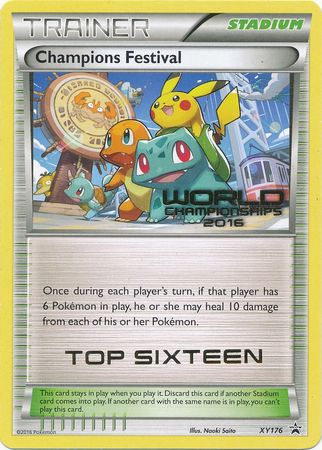 Champions Festival 2016 Top Sixteen (XY176) [XY: Black Star Promos] | Card Merchant Takapuna