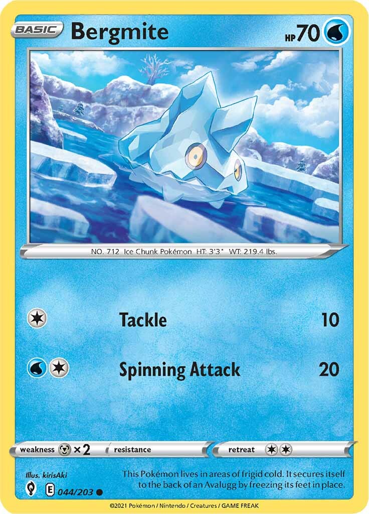 Bergmite (044/203) [Sword & Shield: Evolving Skies] | Card Merchant Takapuna