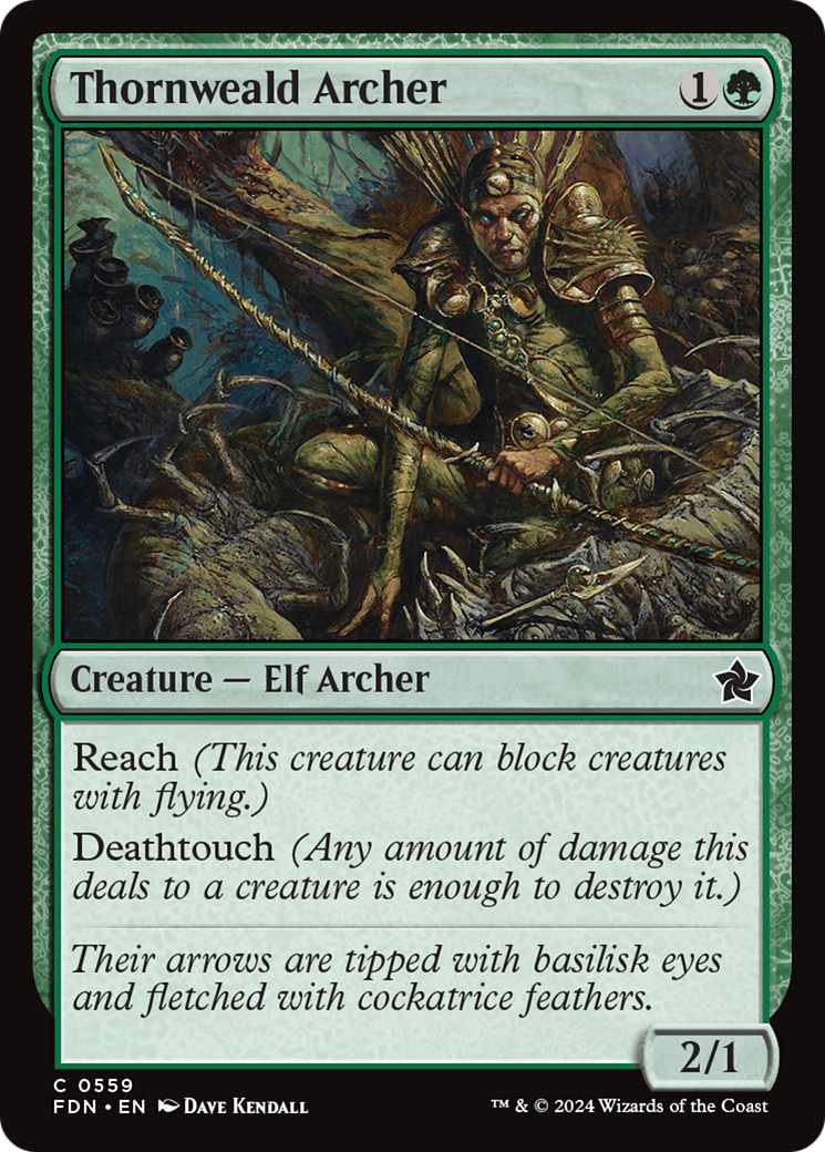 Thornweald Archer [Foundations] | Card Merchant Takapuna