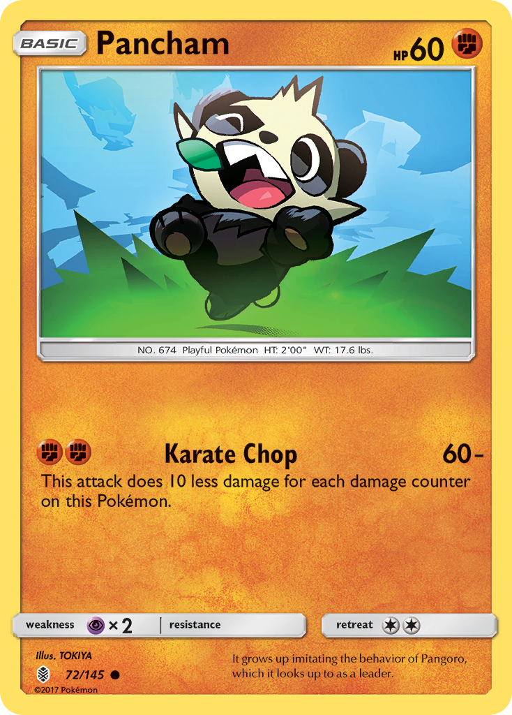 Pancham (72/145) [Sun & Moon: Guardians Rising] | Card Merchant Takapuna