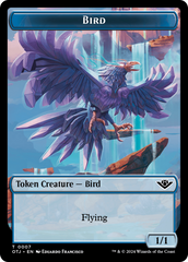 Mercenary // Bird Double-Sided Token [Outlaws of Thunder Junction Tokens] | Card Merchant Takapuna