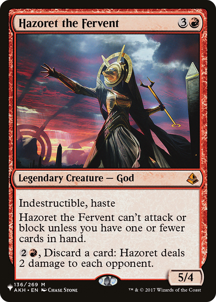 Hazoret the Fervent [The List Reprints] | Card Merchant Takapuna