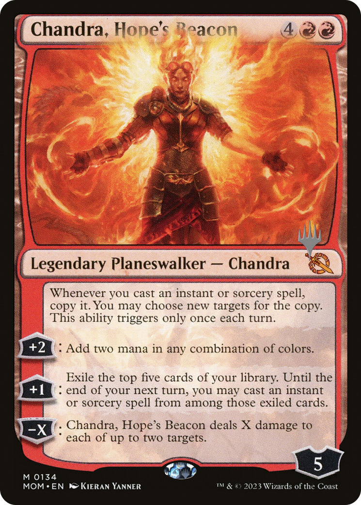 Chandra, Hope's Beacon (Promo Pack) [March of the Machine Promos] | Card Merchant Takapuna