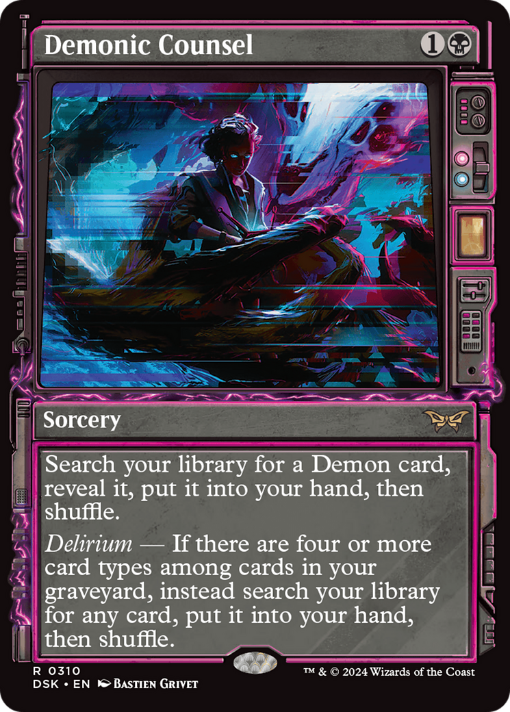 Demonic Counsel (Showcase) [Duskmourn: House of Horror] | Card Merchant Takapuna