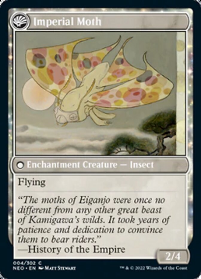 Befriending the Moths // Imperial Moth [Kamigawa: Neon Dynasty] | Card Merchant Takapuna