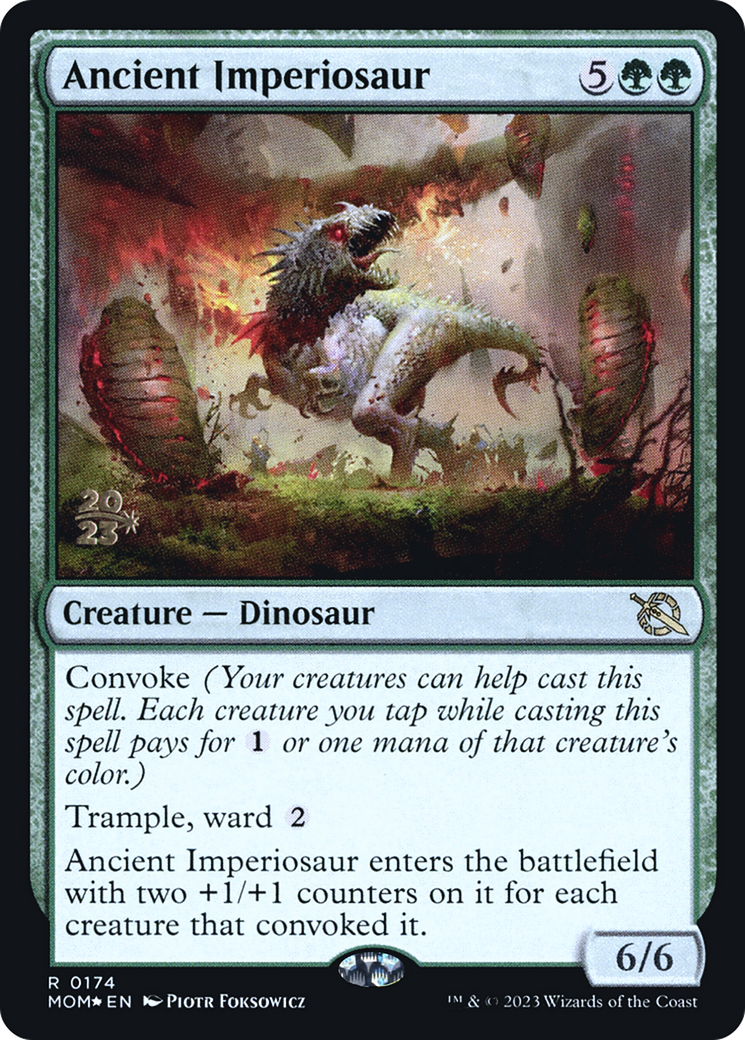 Ancient Imperiosaur [March of the Machine Prerelease Promos] | Card Merchant Takapuna