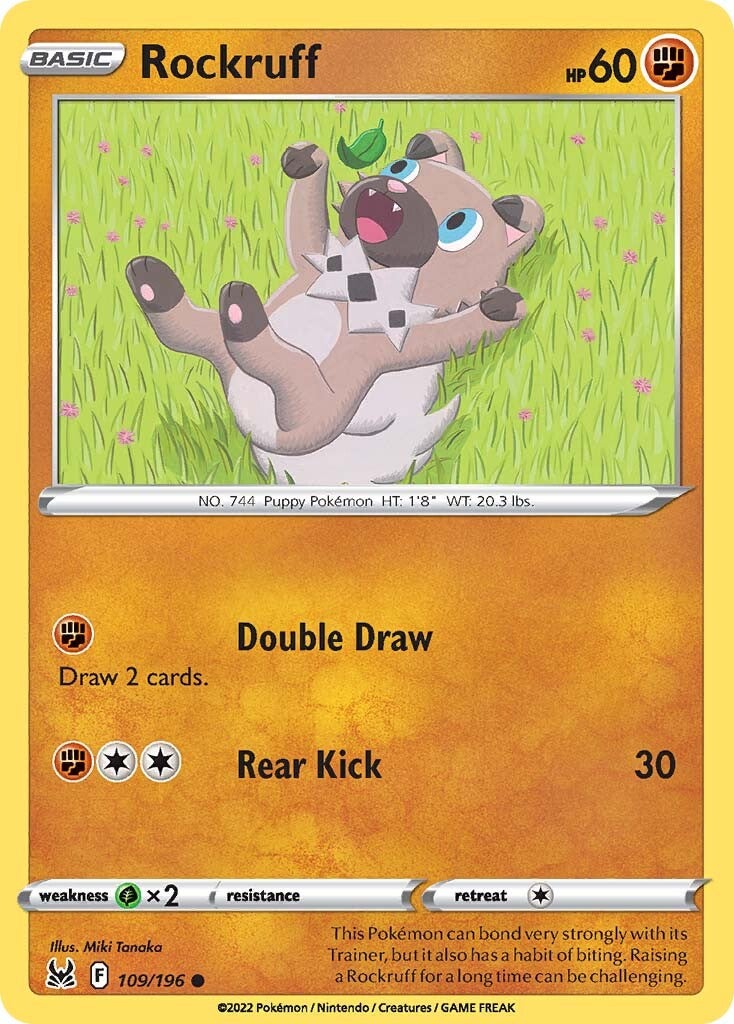 Rockruff (109/196) [Sword & Shield: Lost Origin] | Card Merchant Takapuna