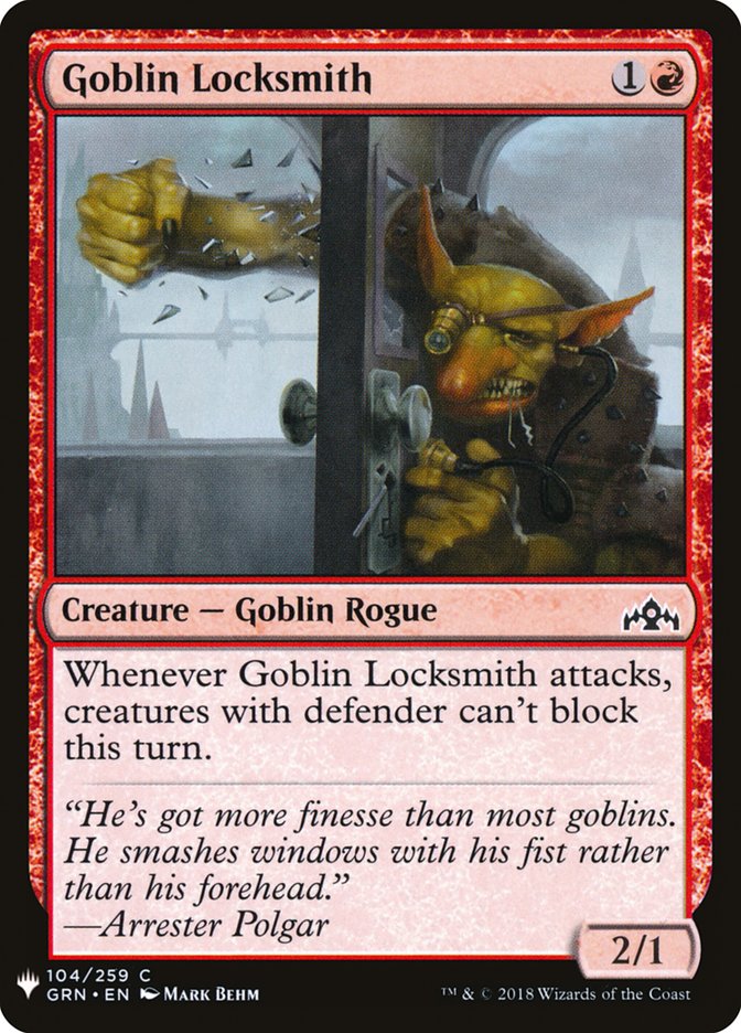 Goblin Locksmith [Mystery Booster] | Card Merchant Takapuna