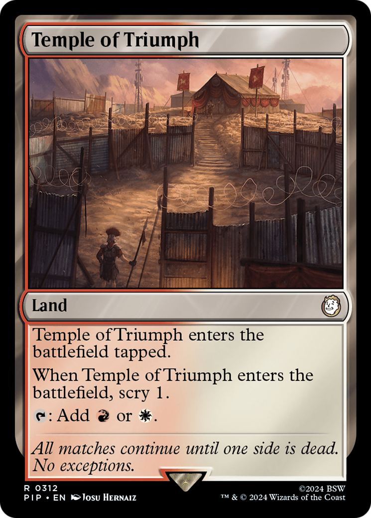 Temple of Triumph [Fallout] | Card Merchant Takapuna