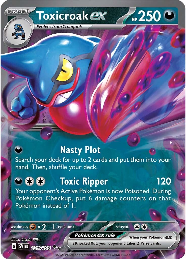 Toxicroak ex (131/198) [Scarlet & Violet: Base Set] | Card Merchant Takapuna