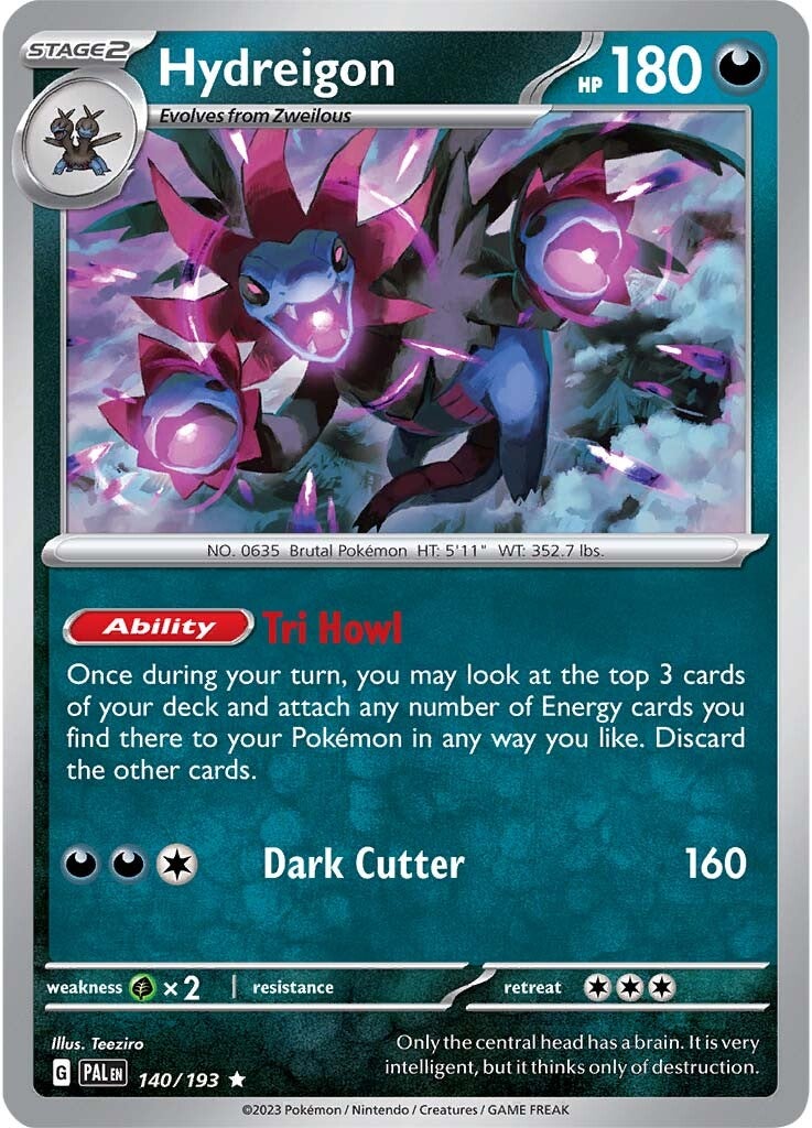 Hydreigon (140/193) [Scarlet & Violet: Paldea Evolved] | Card Merchant Takapuna