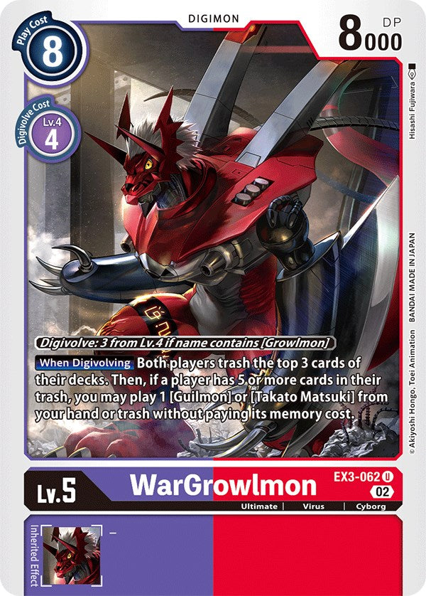 WarGrowlmon [EX3-062] [Draconic Roar] | Card Merchant Takapuna