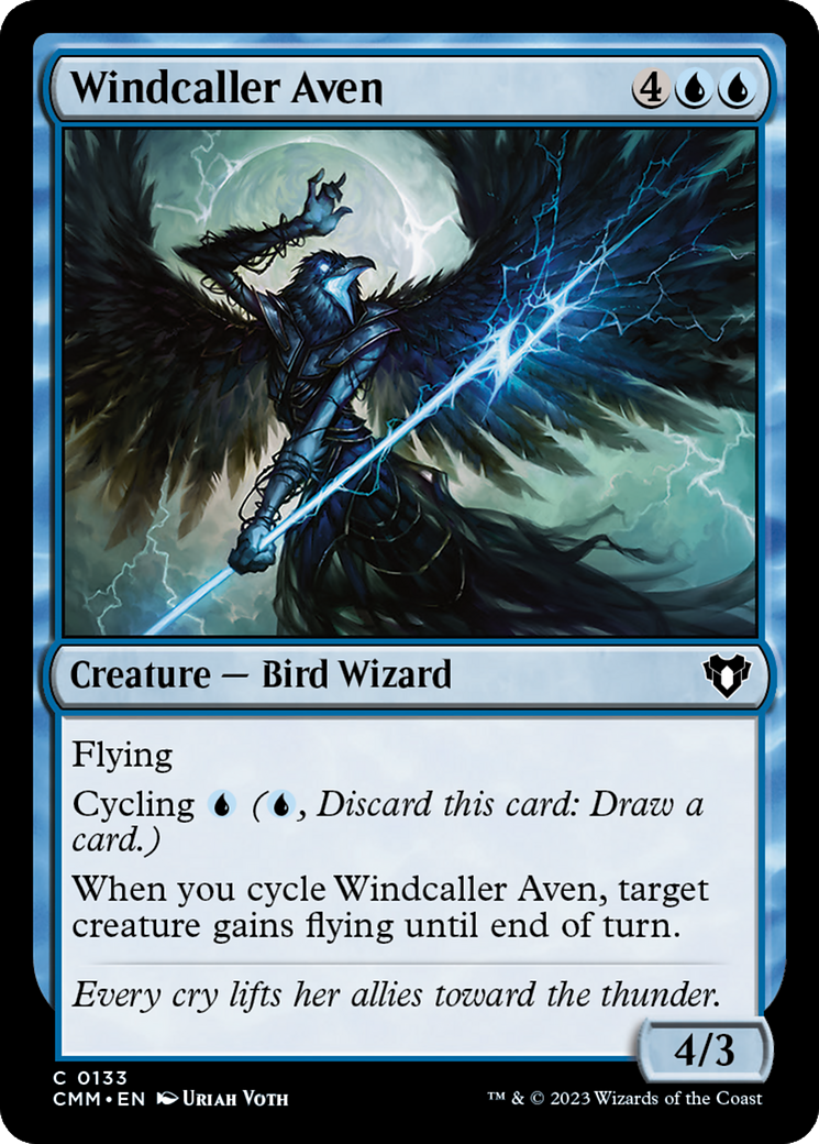 Windcaller Aven [Commander Masters] | Card Merchant Takapuna