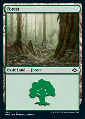 Forest (489) (Foil Etched) [Modern Horizons 2] | Card Merchant Takapuna