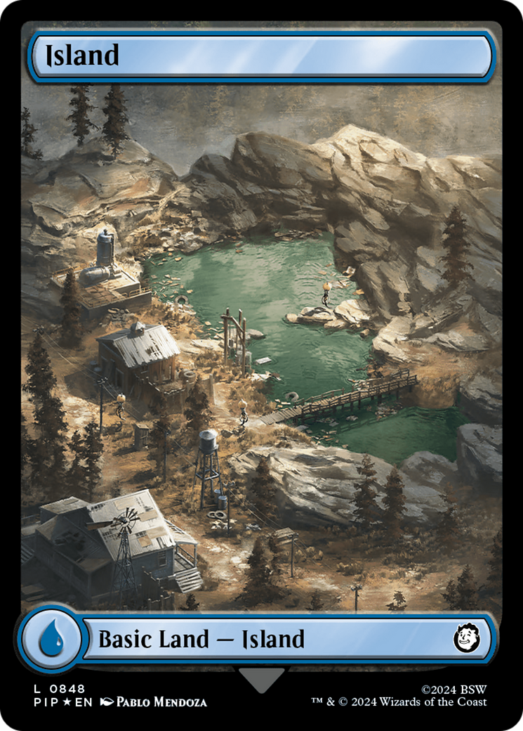 Island (0848) (Surge Foil) [Fallout] | Card Merchant Takapuna