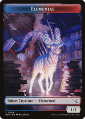 Elemental (09) // Dinosaur Double-Sided Token [March of the Machine Tokens] | Card Merchant Takapuna