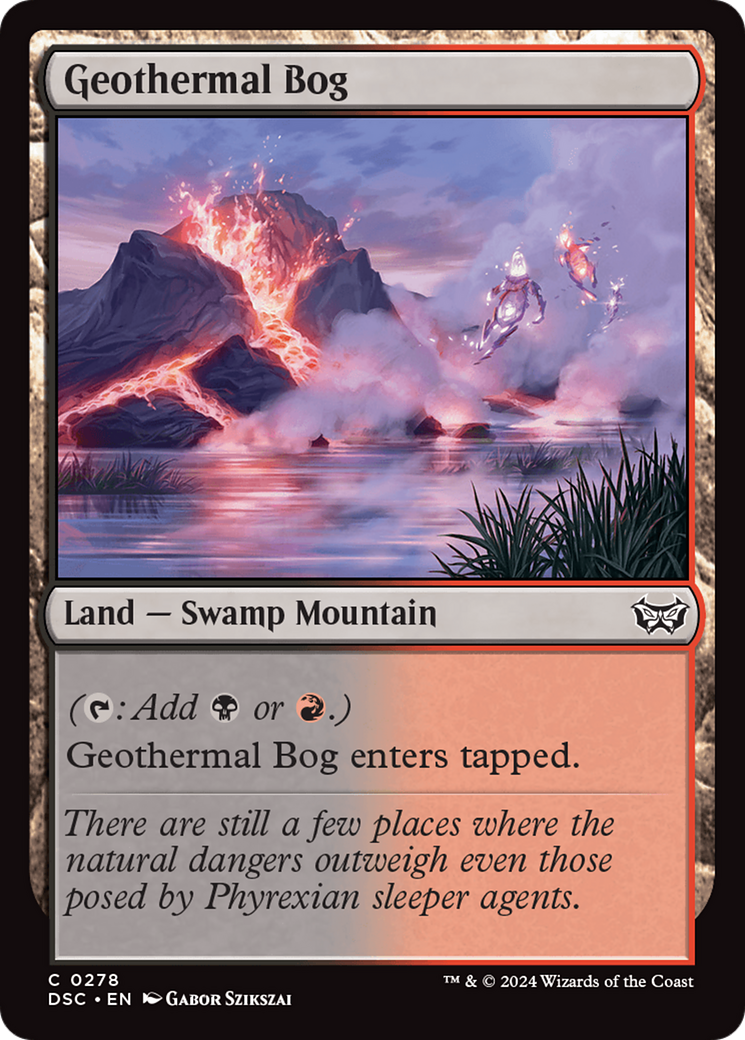 Geothermal Bog [Duskmourn: House of Horror Commander] | Card Merchant Takapuna