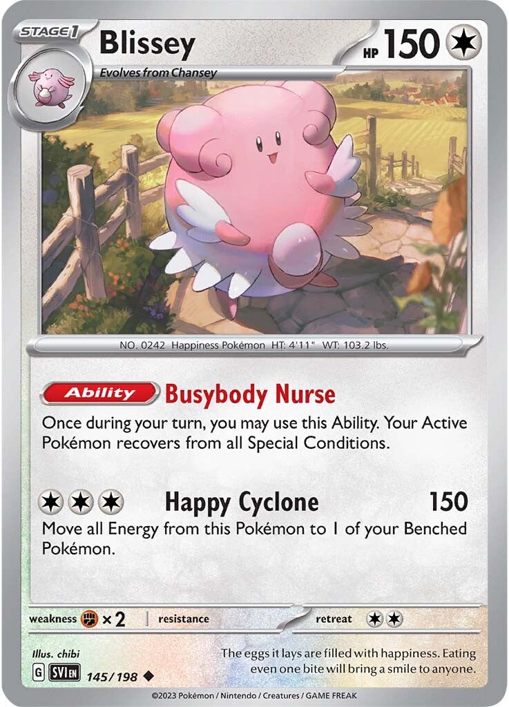 Blissey (145/198) [Scarlet & Violet: Base Set] | Card Merchant Takapuna