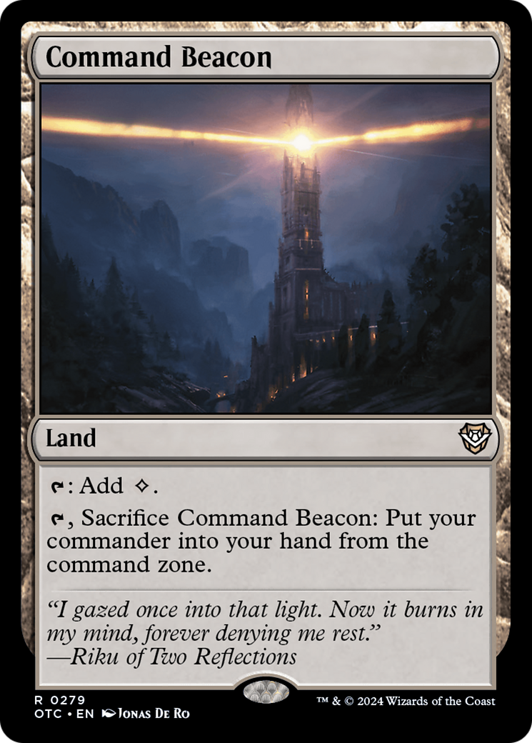 Command Beacon [Outlaws of Thunder Junction Commander] | Card Merchant Takapuna