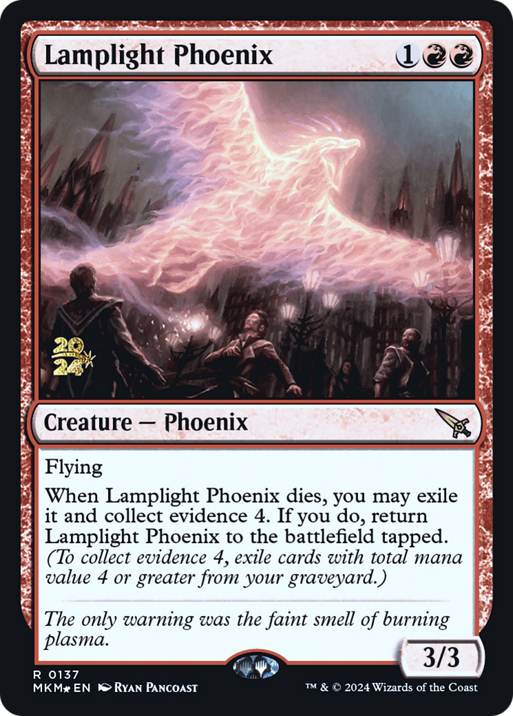 Lamplight Phoenix [Murders at Karlov Manor Prerelease Promos] | Card Merchant Takapuna