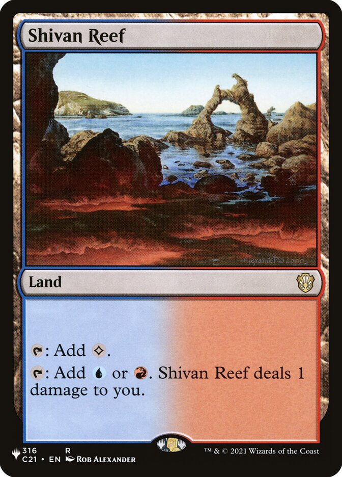 Shivan Reef [Secret Lair: Heads I Win, Tails You Lose] | Card Merchant Takapuna