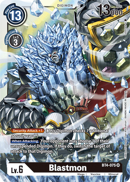 Blastmon [BT4-075] [Great Legend] | Card Merchant Takapuna