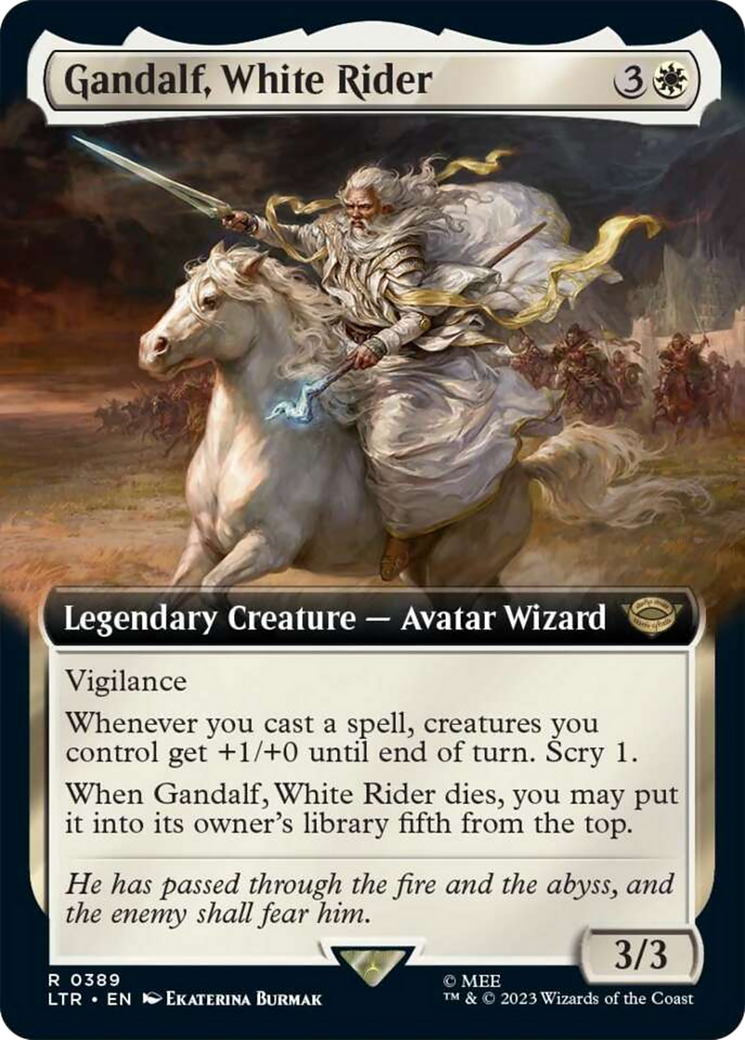 Gandalf, White Rider (Extended Art) [The Lord of the Rings: Tales of Middle-Earth] | Card Merchant Takapuna