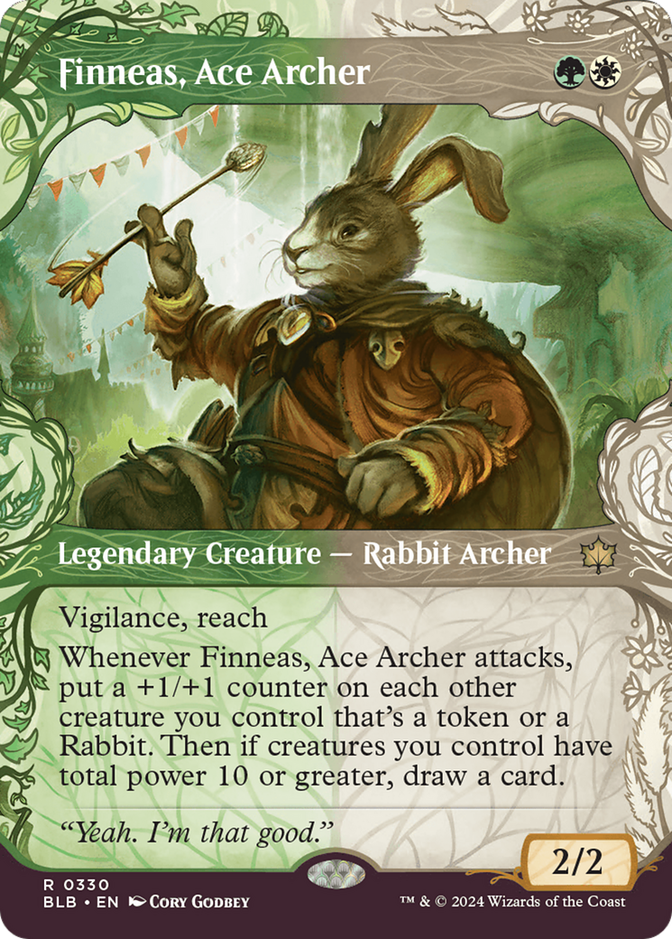 Finneas, Ace Archer (Showcase) [Bloomburrow] | Card Merchant Takapuna