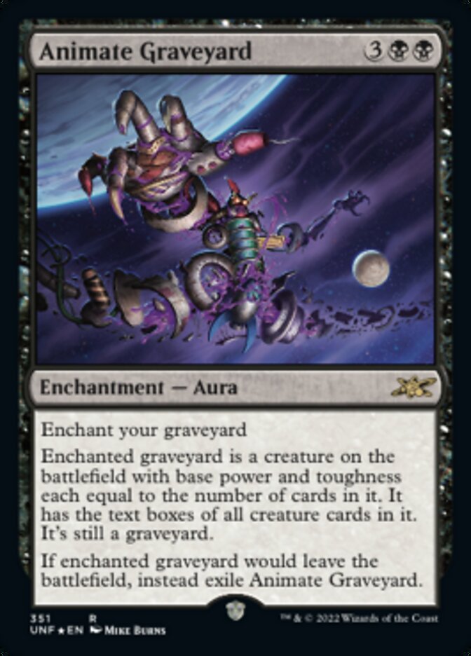 Animate Graveyard (Galaxy Foil) [Unfinity] | Card Merchant Takapuna