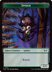 Insect (0013) // Spider Double-Sided Token [Duskmourn: House of Horror Tokens] | Card Merchant Takapuna