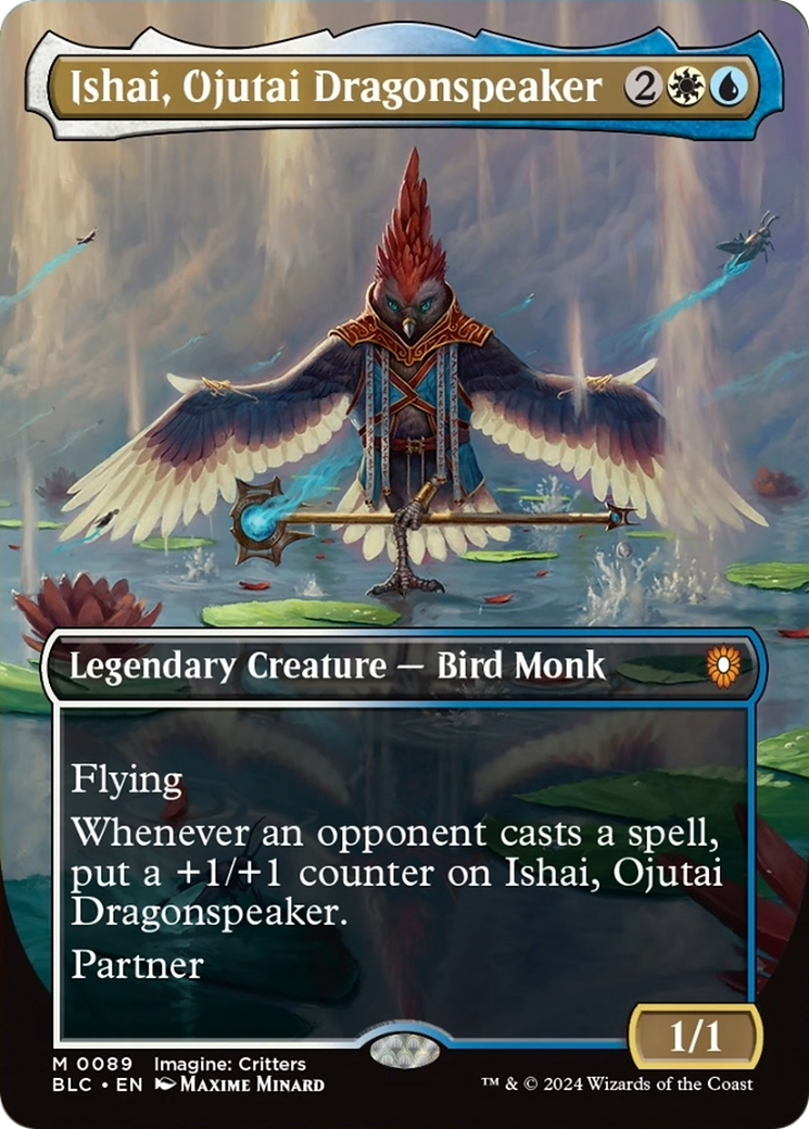 Ishai, Ojutai Dragonspeaker (Borderless) [Bloomburrow Commander] | Card Merchant Takapuna