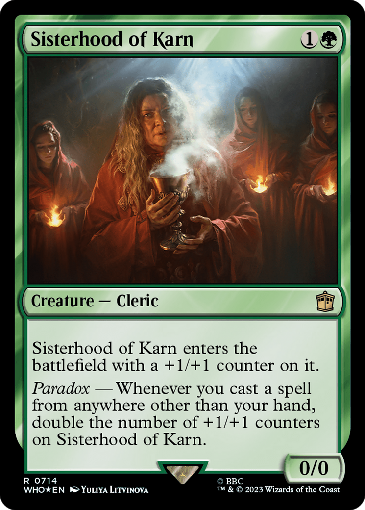 Sisterhood of Karn (Surge Foil) [Doctor Who] | Card Merchant Takapuna