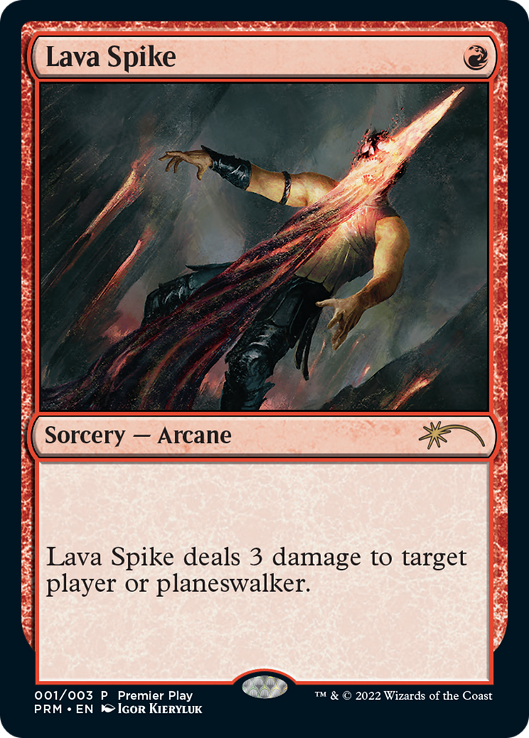 Lava Spike (Premier Play) [Pro Tour Promos] | Card Merchant Takapuna