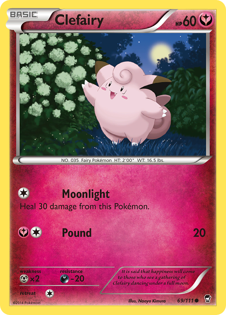 Clefairy (69/111) [XY: Furious Fists] | Card Merchant Takapuna