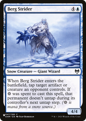 Berg Strider [The List Reprints] | Card Merchant Takapuna