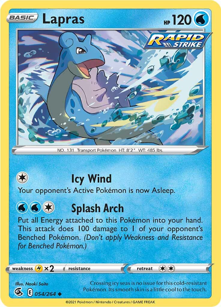 Lapras (054/264) [Sword & Shield: Fusion Strike] | Card Merchant Takapuna