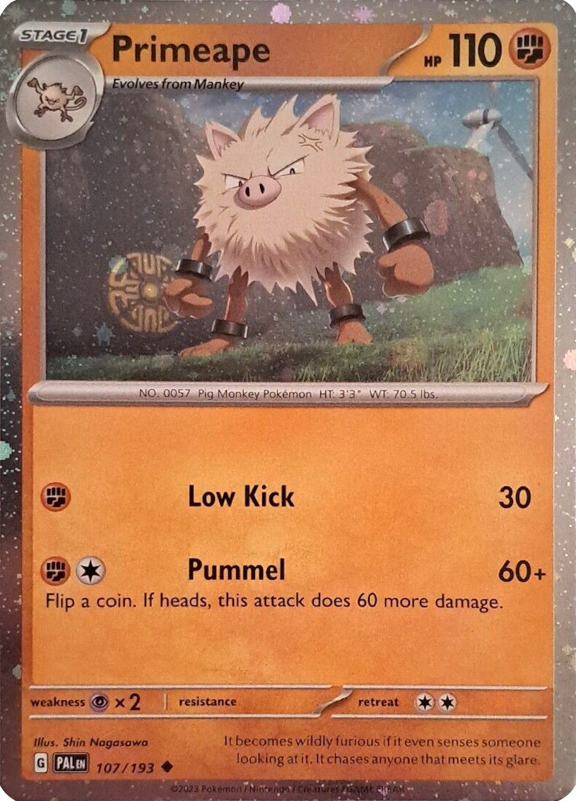 Primeape (107/193) (Cosmos Holo) [Scarlet & Violet: Paldea Evolved] | Card Merchant Takapuna