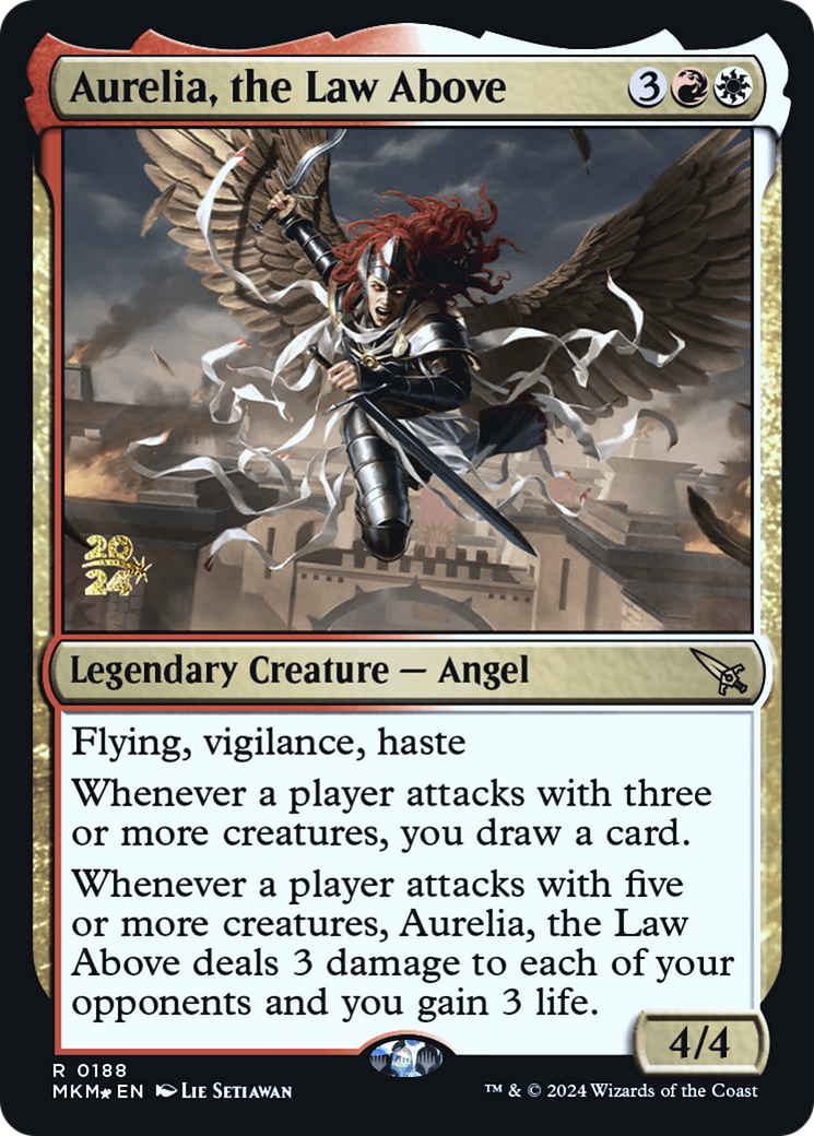 Aurelia, the Law Above [Murders at Karlov Manor Prerelease Promos] | Card Merchant Takapuna