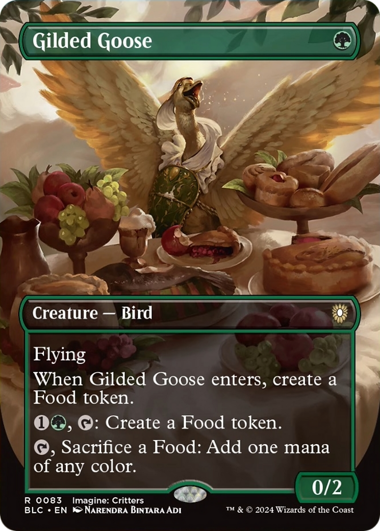 Gilded Goose (Borderless) [Bloomburrow Commander] | Card Merchant Takapuna