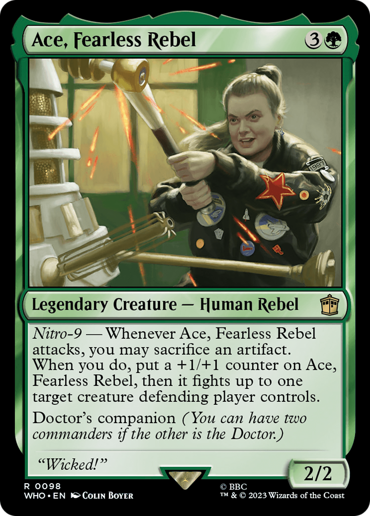 Ace, Fearless Rebel [Doctor Who] | Card Merchant Takapuna