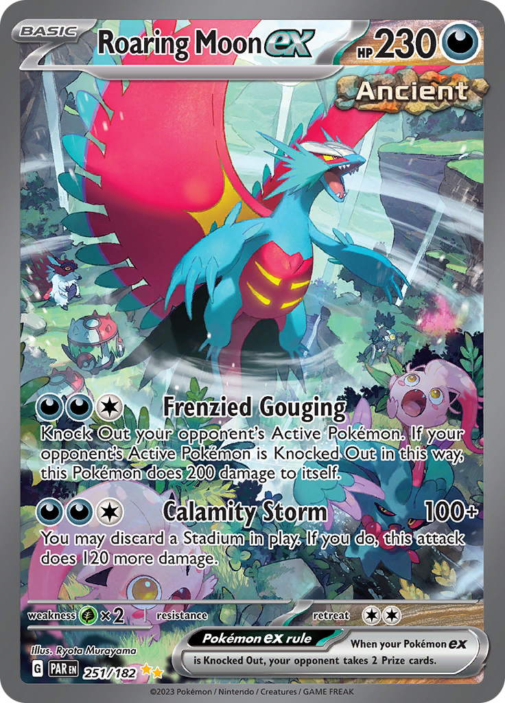 Roaring Moon ex (251/182) [Scarlet & Violet: Paradox Rift] | Card Merchant Takapuna