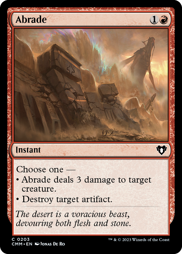 Abrade [Commander Masters] | Card Merchant Takapuna