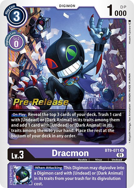 Dracmon [BT9-071] [X Record Pre-Release Promos] | Card Merchant Takapuna