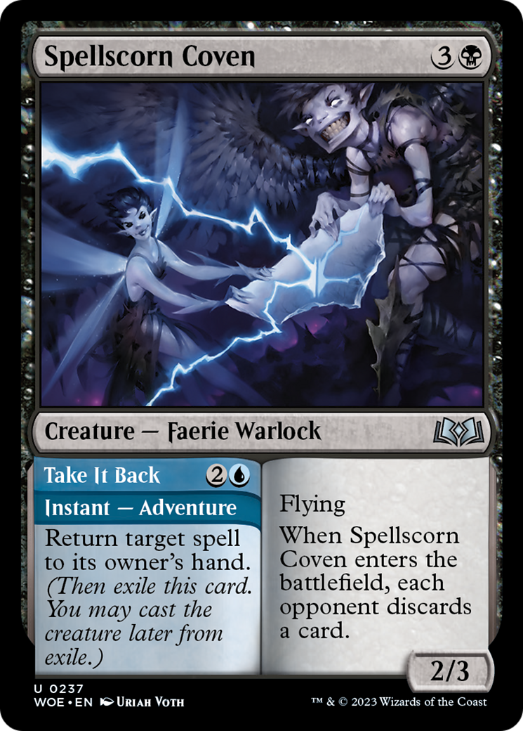 Spellscorn Coven // Take It Back [Wilds of Eldraine] | Card Merchant Takapuna